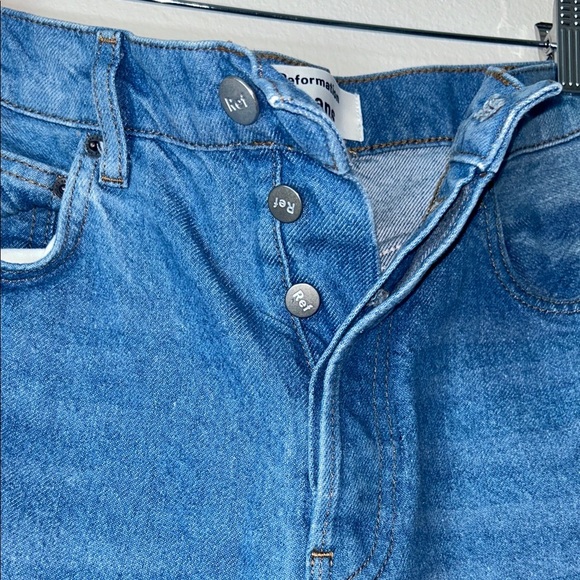 Reformation Women's Blue Straight Jeans - Picture 4 of 11